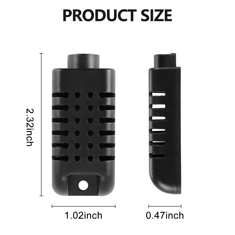 電気機器用湿度センサー付きrise-プラスチックケース、小型プロジェクトボックス、コントロールボックス、楽器用、2個