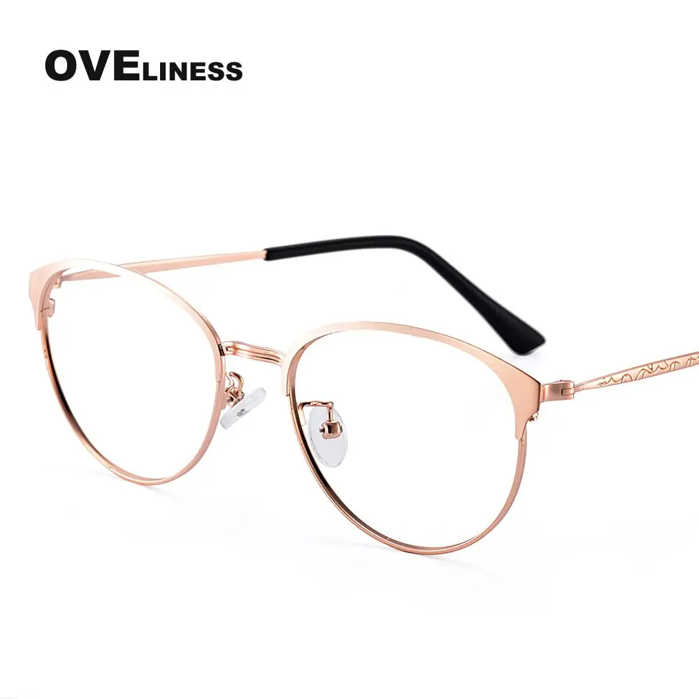 

Fashion Round Retro Glasses Frames for Women Optical Computer Glasses Eyeglasses Transparent Prescription Korean Myopia eyewear