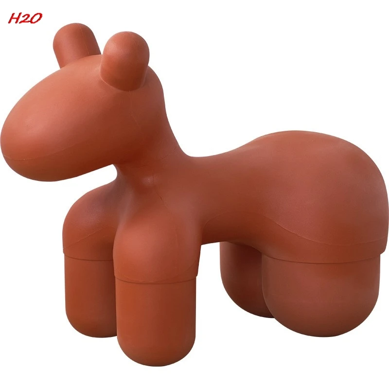 H2O net red designer shoe changing stool creative animal chair living room leisure single hippo chair children cartoon chair