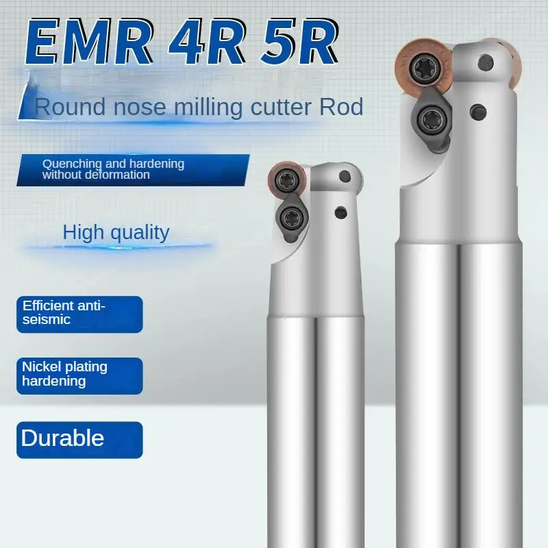 EMR Round nose milling cutter Rod CNC Circular arc milling cutter bar Anti seismic cutter bar install RPMW08T2 RPMW1003 φ10-25