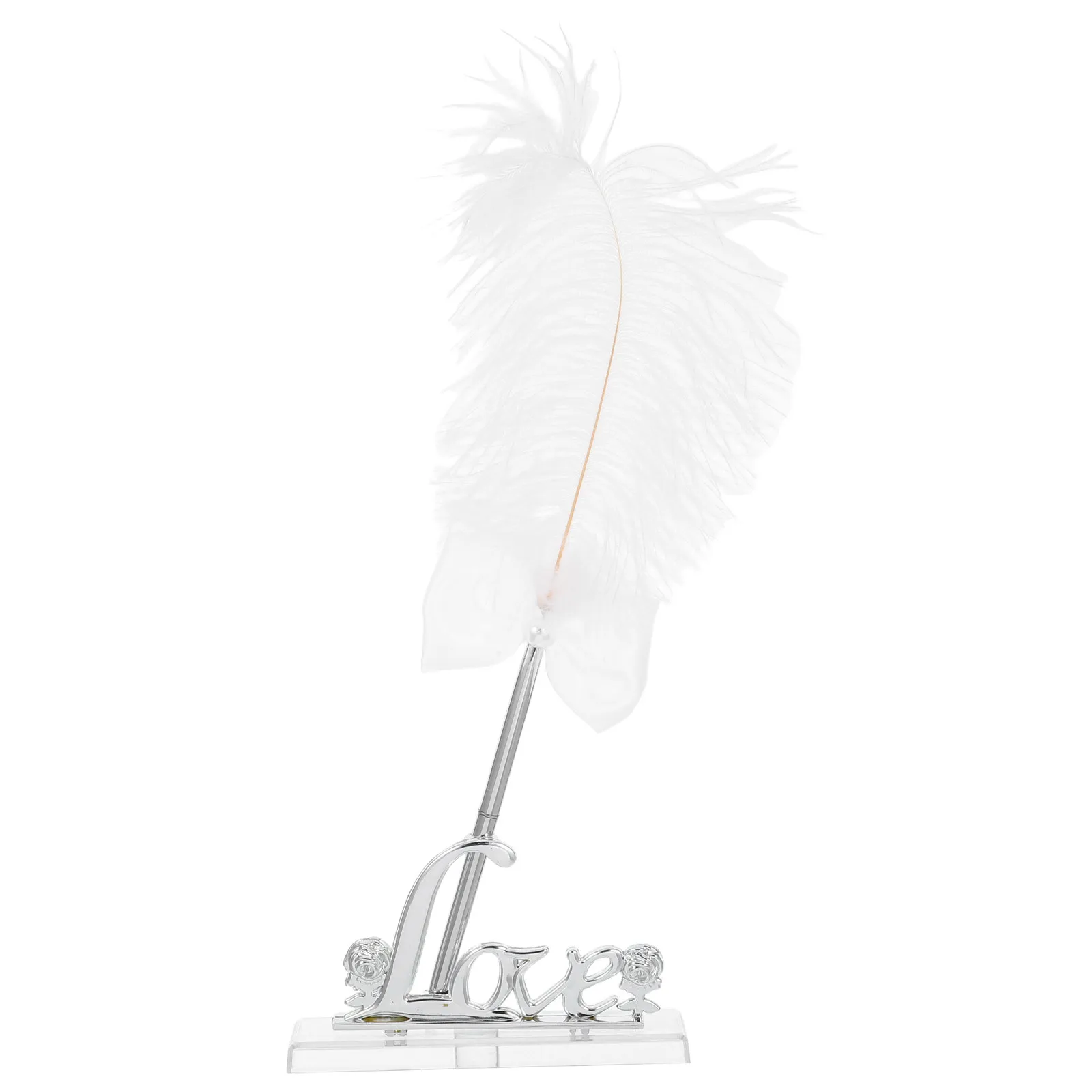 Premium Metal Wedding Signing Pen Featuring Stylish English Letter Base Convenient Guest Book Writing Tool for Wedding