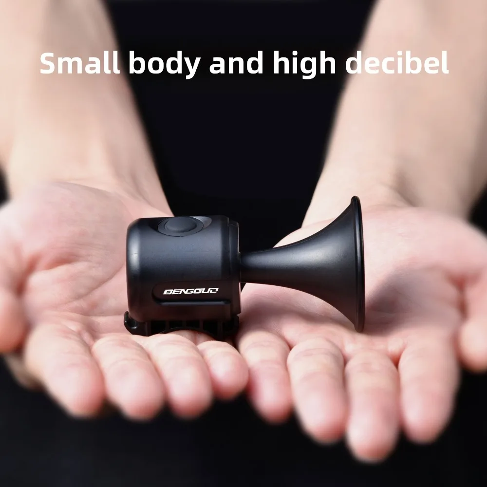 بوق كهربائي للدراجة، بوق جرس مدمج ومحمول للدراجات الجبلية، ملحق لركوب الدراجات