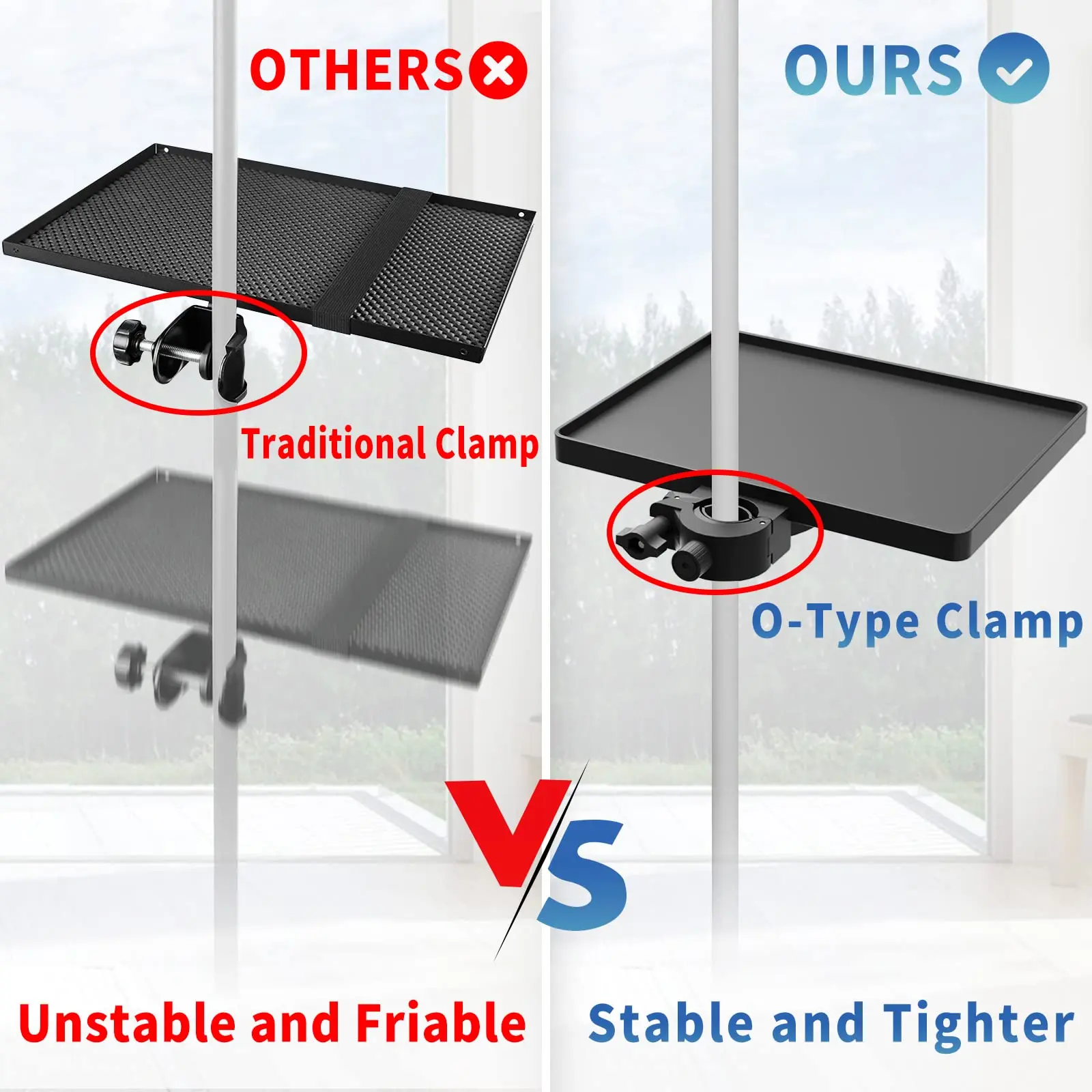 ميكروفون عالمي حامل صينية ، قابل للتعديل ، موسيقى ، بث مباشر ، حامل تسجيل ، بطاقة صوت ، ملحقات ميكروفون الاستوديو