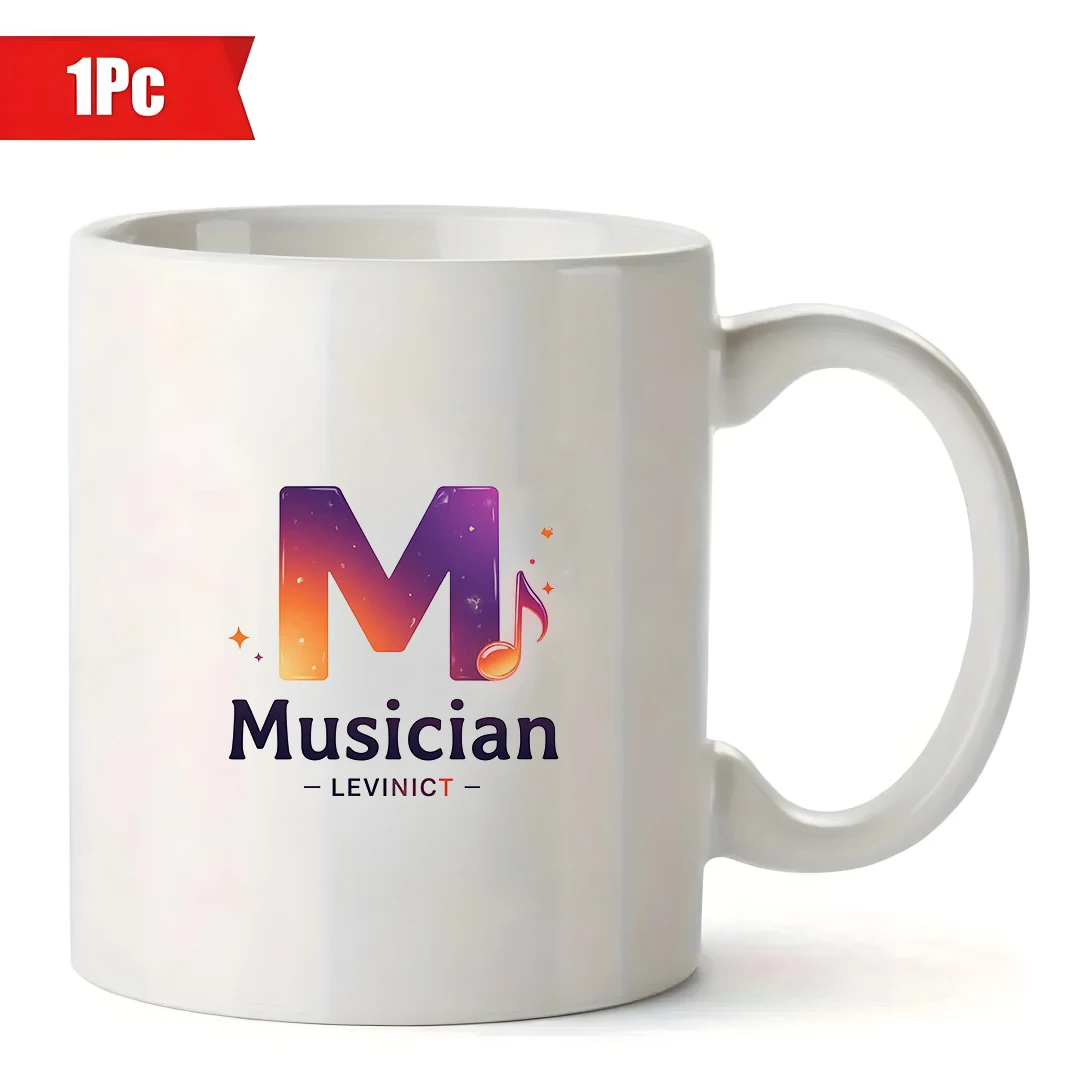 كوب موسيقي متدرج مرصع بالنجوم سعة 11 أونصة - حصريًا للموسيقيين LEVINICT كوب مشروبات باردة وساخنة هدية عيد الميلاد كوب مكتب عائلي #2