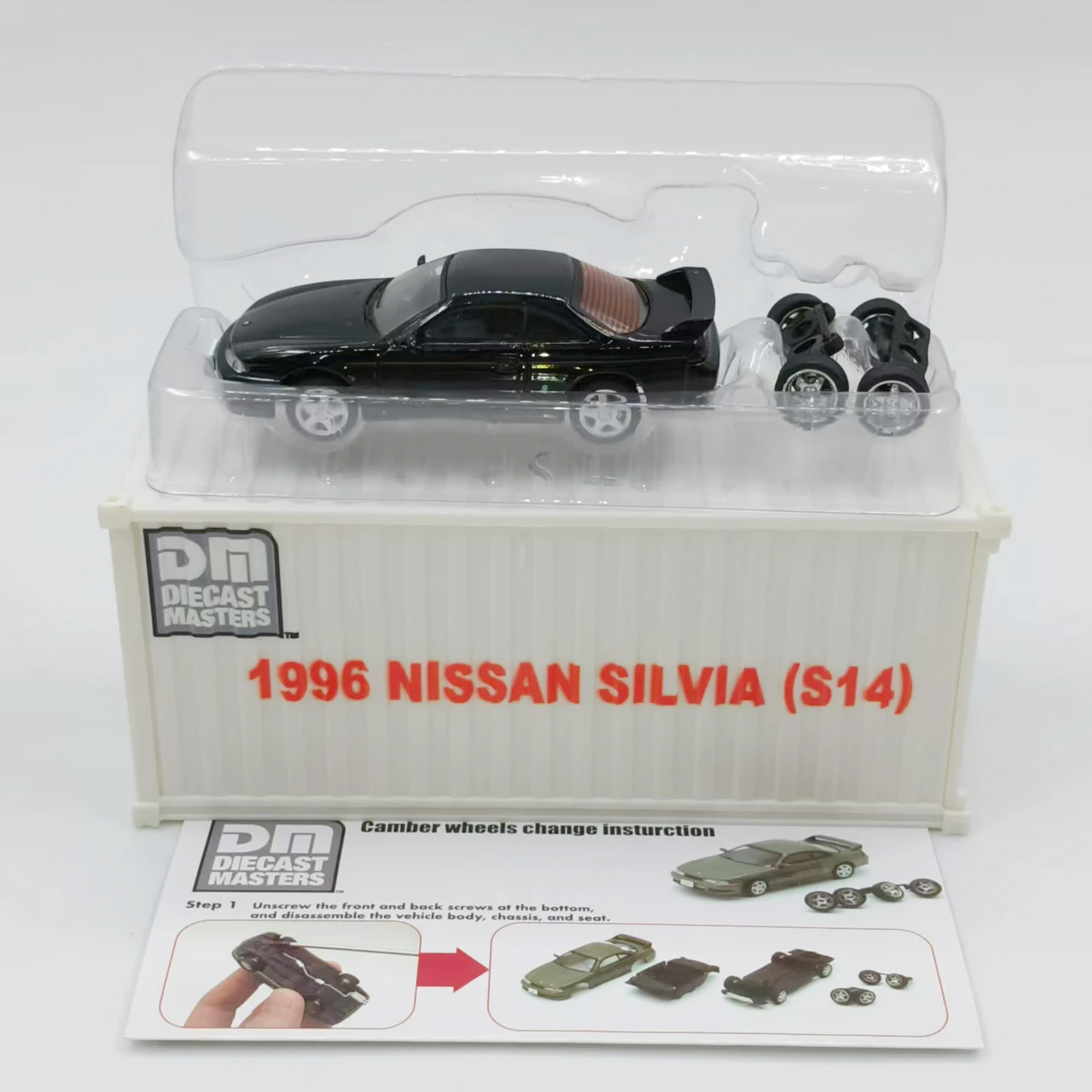 DM DieCast Master 1:64 سيلفيا S14 S15 سبيكة سيارة نموذج الكبار الأطفال جمع تذكارية ثابت عرض هدية لعبة