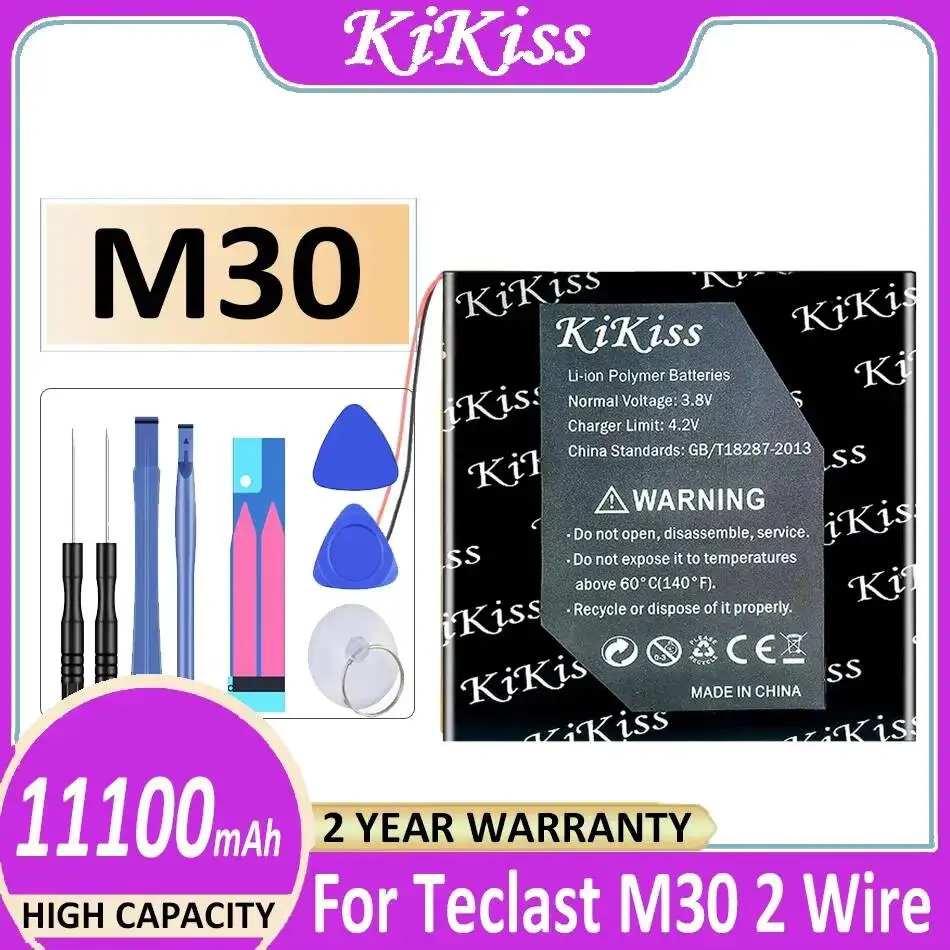 High Compatibility Laptop Battery For Teclast M30 2 Wire Tablet PC Batteria 11100mAh M30 2line