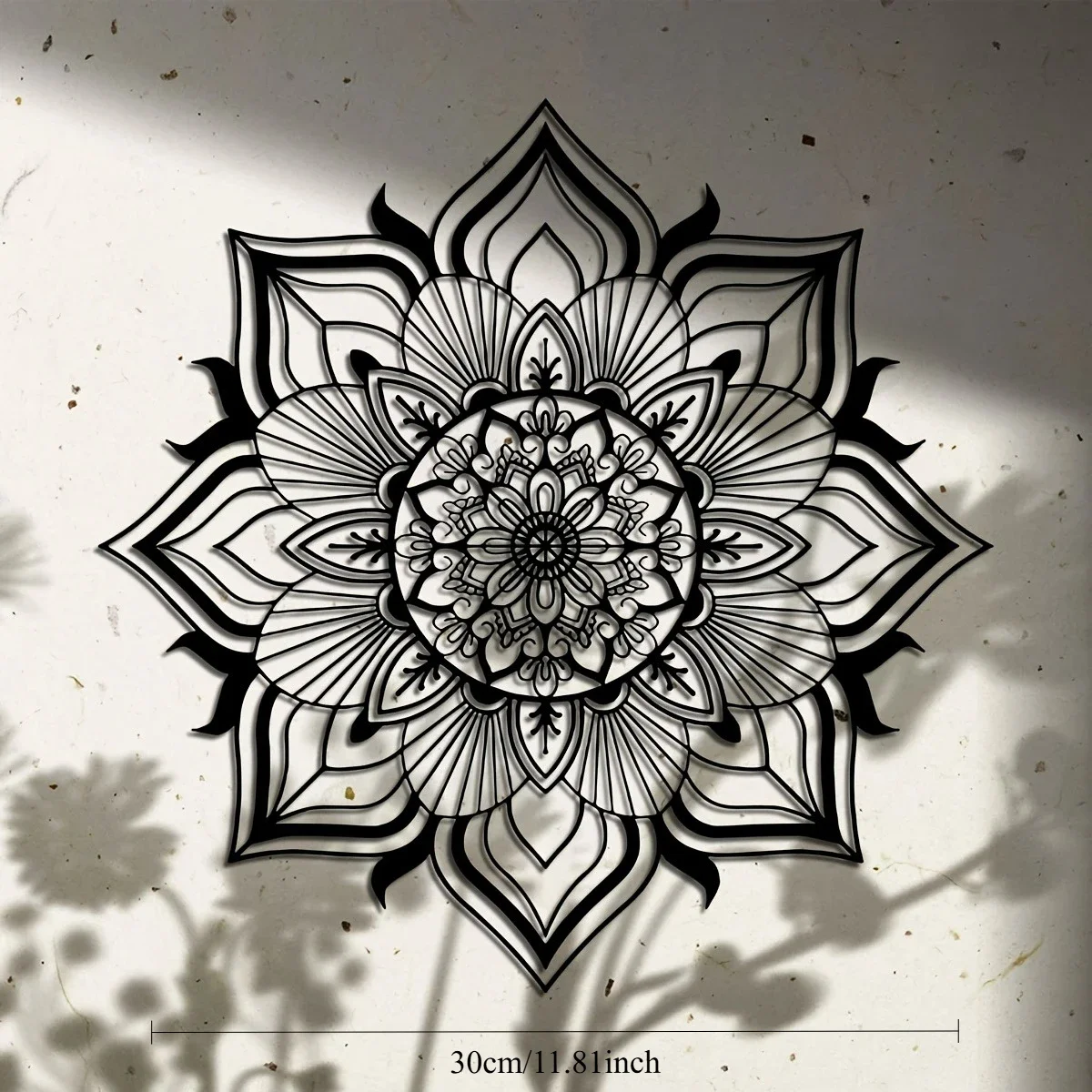 CIFBUY Iron Wall Art Modern Mandala Metal Sculpture Rustproof Hanging Plaque Home Patio Balcony Decor Ornament Sign