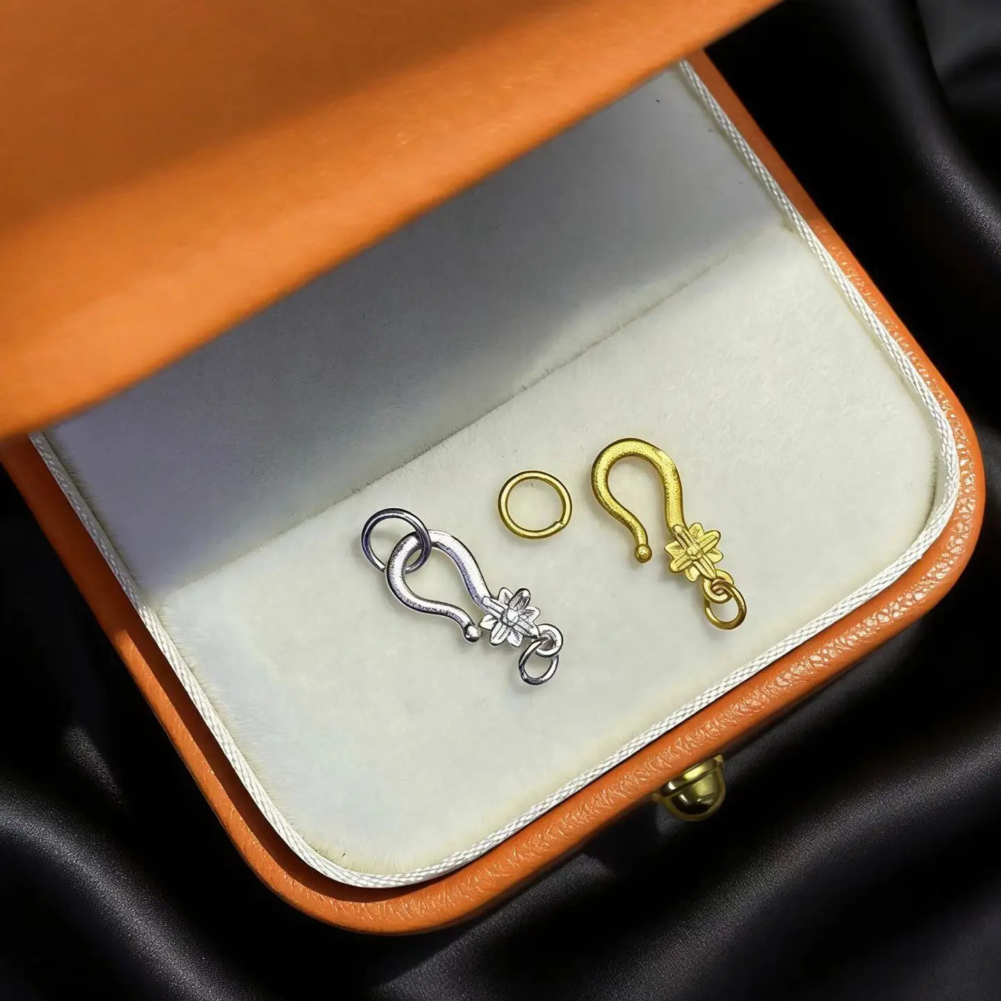 Wholesale DIY S925 Sterling Silver Clasp Necklace Bracelet Clasp Hook Accessories for 3-8mm Pearls 10pcs/lot