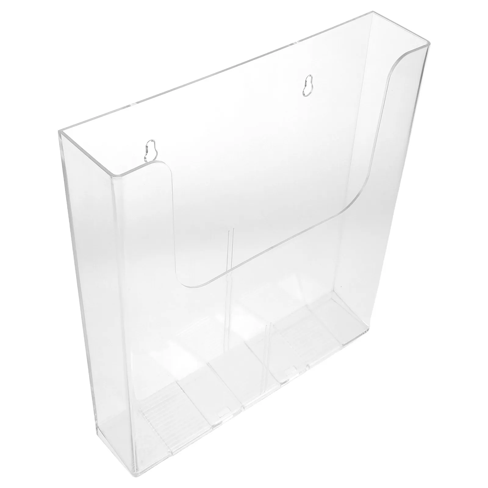 A4 Size Clear Acrylic Wall Mount File Holder Hanging Document Organizer Paper Folder Magazine Rack Home Office Wall File Pocket
