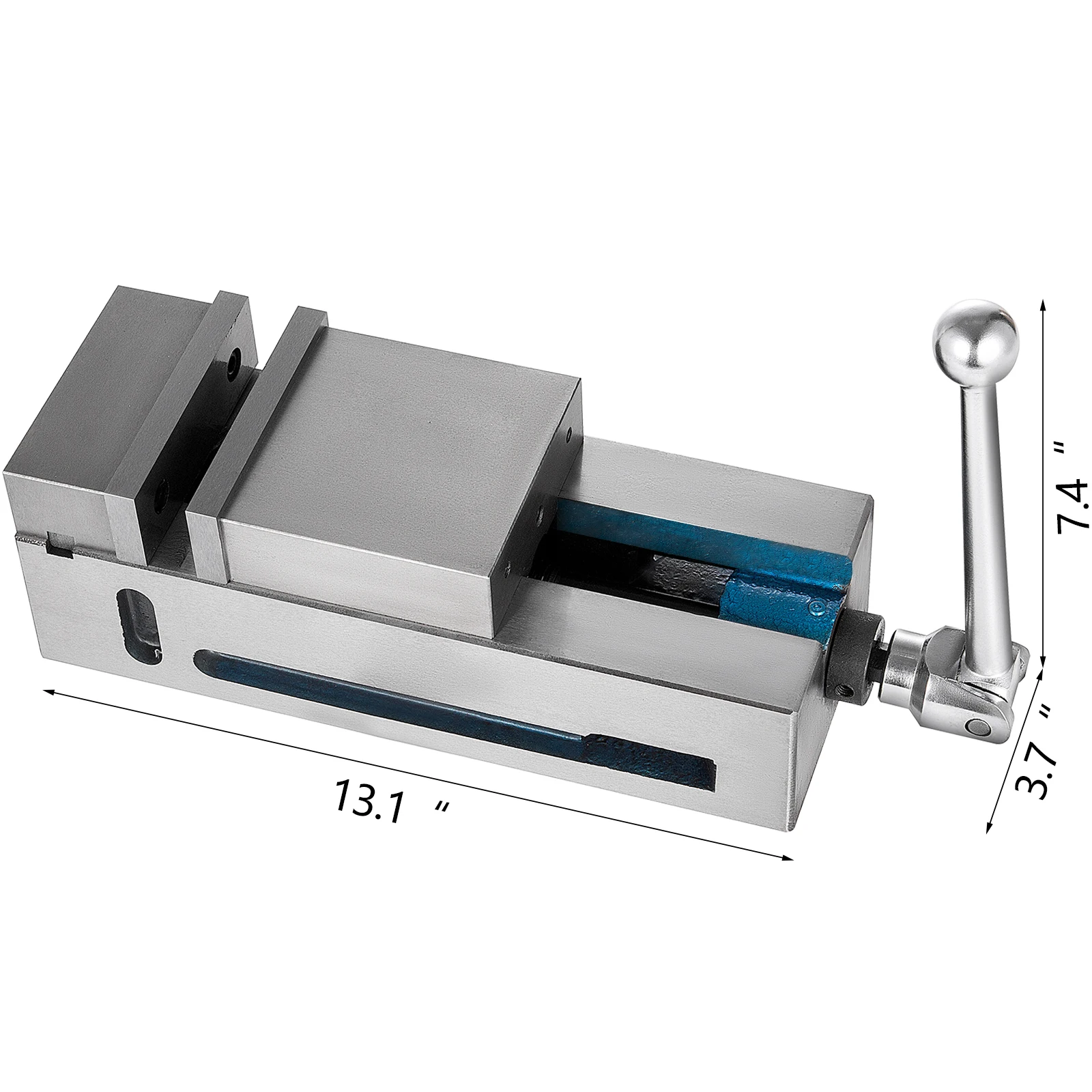 Husp Schraubzwingen-Schraubstock, 30 mm Backenhöhe 100 mm Kieferbreite Tischschraubstock, 19 KN Max. Spannkraft Werkbank Schraubstock, Schraubstock Drehbar aus Stahl, CNC Werkzeugmaschine Zubehör