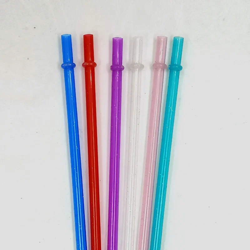 10 Stuks Herbruikbare Plastic Rietjes Glitter Rietjes Rietjes Duidelijk Sparkle Stro Met Reinigingsborstel 9 Inch Voor Tumbler Bar Party