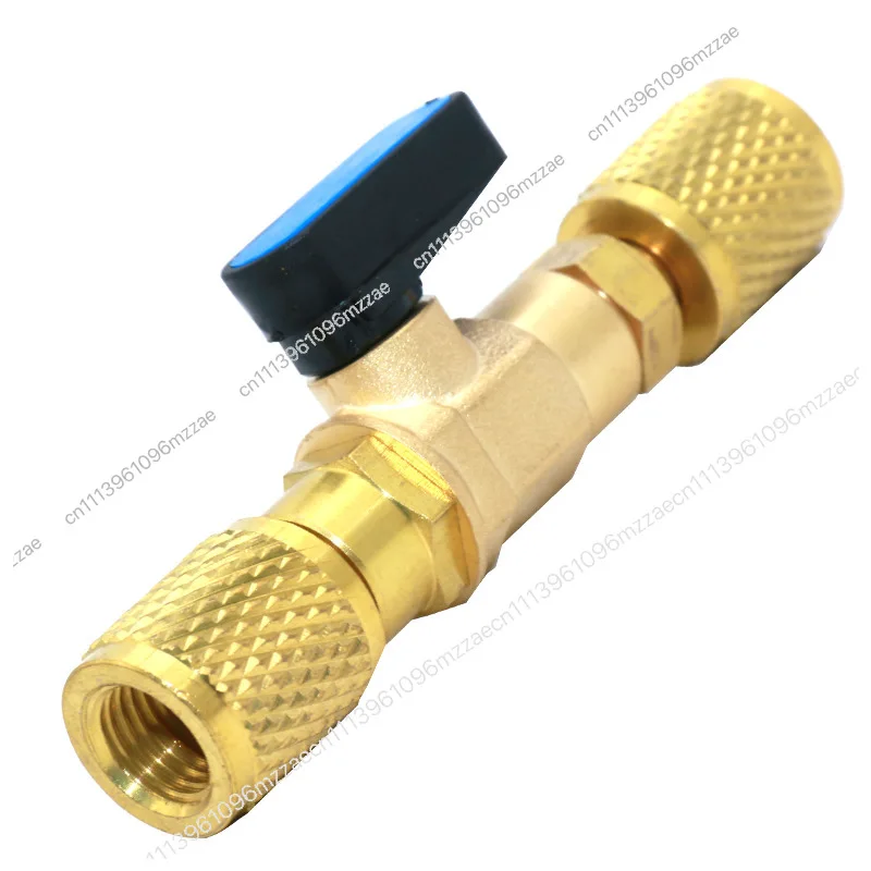 

Air Conditioner Refrigerator Pressure Maintaining with Ball Valve Switch Double 1/4 Inner Wire Connector with Switch Connector