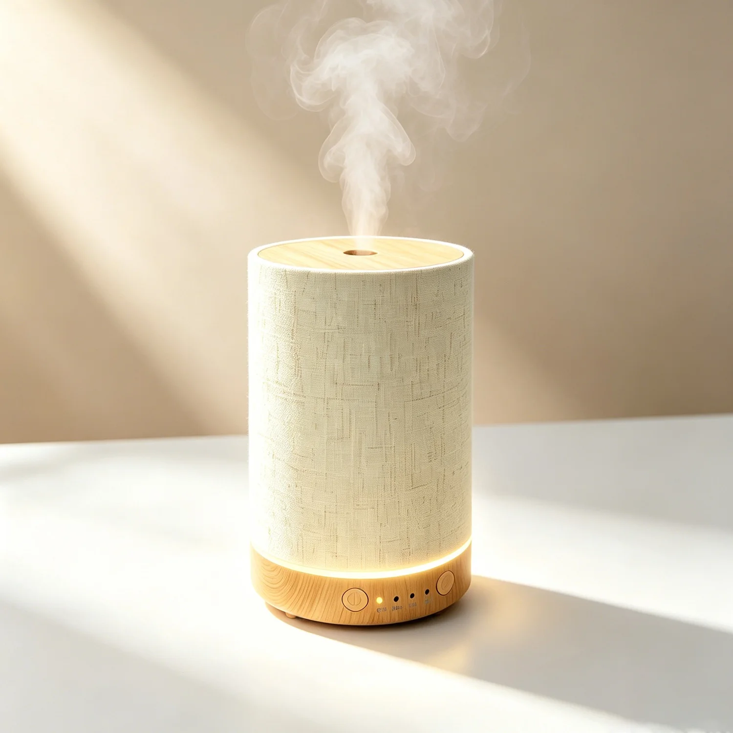 100ml Fabric Essential Oil Diffuser USB Ultrasonic Aroma Humidifier 7 Color LED Night Light Timer Aromatherapy for Home Office