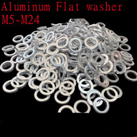 20pcs/lot M5 M6 M7 M8 M9 M10 M11 to M24  Aluminum Flat Sump Plug Oil Seal Fittings Washer Ring Gasket thickness 1.5mm/2mm