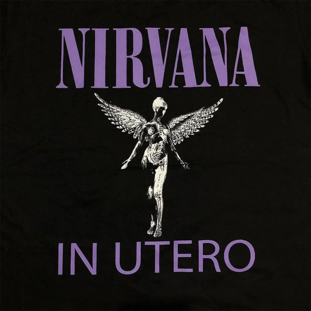 Koszulka NIRVANA Angel Rock Band American Vintage Jesienna Moda Sportowa Czysta Bawełna Męska Koszulka Dziecięca Koszulka Tee Y2k Damska