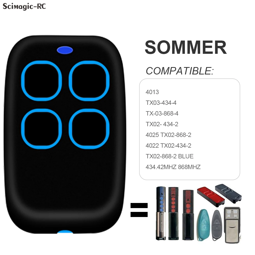 HORMANN SOMMER duplicator For Garage Door Copy Remote Control Cloning 286MHz-868MHz Multi-Frequency Command Transmitter