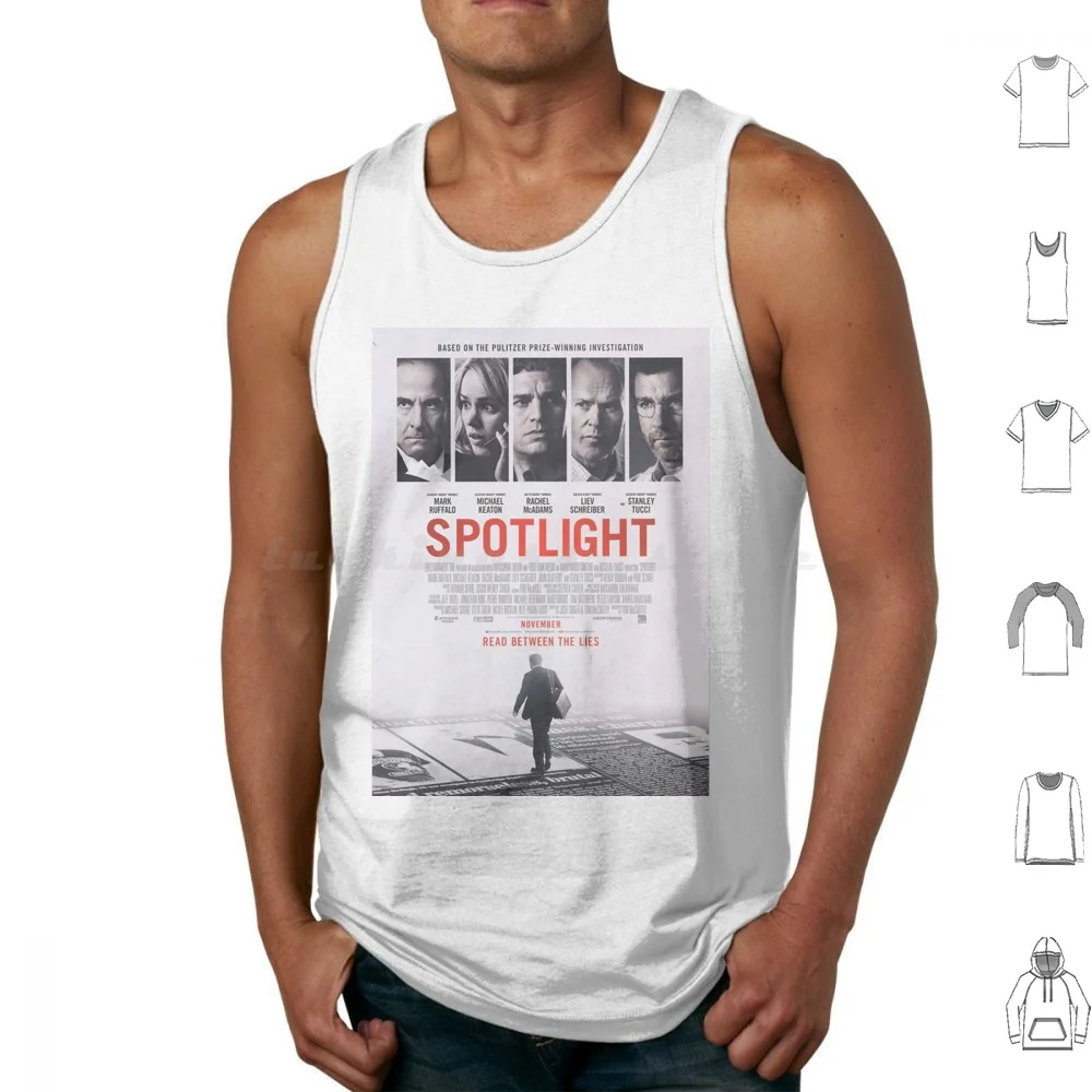 Spotlight Alternative Tank Tops Print Cotton Alternative Retro Movie Film Biographical Drama