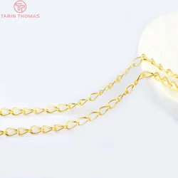 (5877) 5 Meter width:3.2MM Iron Necklace End Chains Extended Chains Diy Jewelry Findings Accessories Wholesales