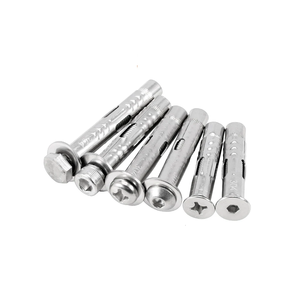 

M6 M8 M10 M12 External Hexagonal Expansion Bolt 304 Stainless Steel Screw Length 40 50 60 100 120 150mm