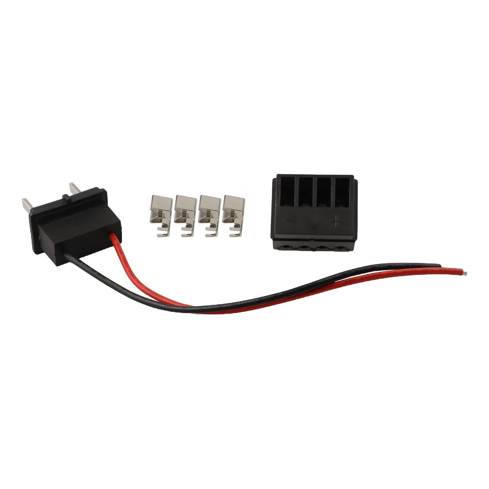 Battery Box Connection Electric Bicycle Connection Base Plastic Material Aluminum Material Black Color Easy Installation