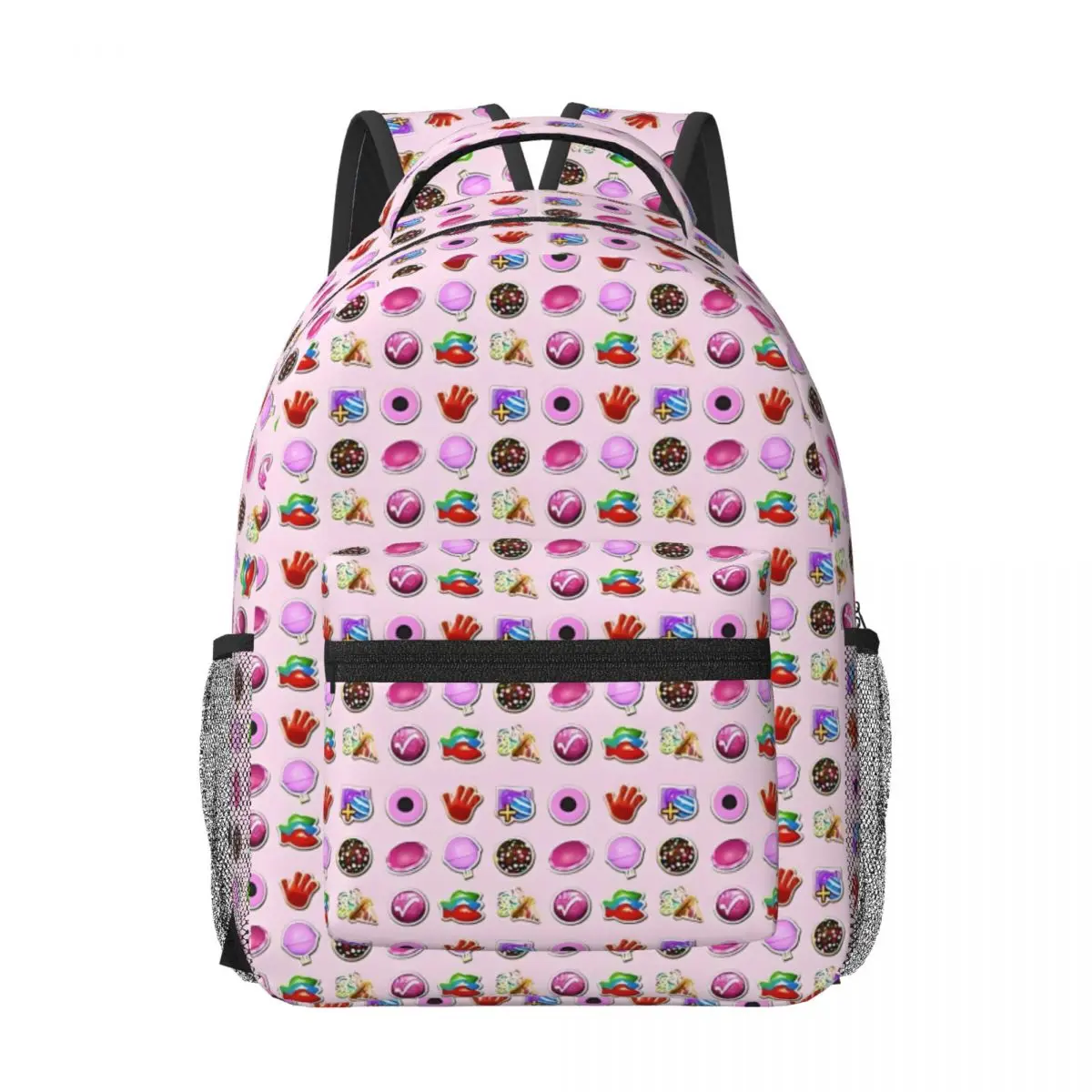 Booster Stash Candy Crush Printed Lightweight Casual Schoolbag For School, Outdoor, Shopping, Office 17in