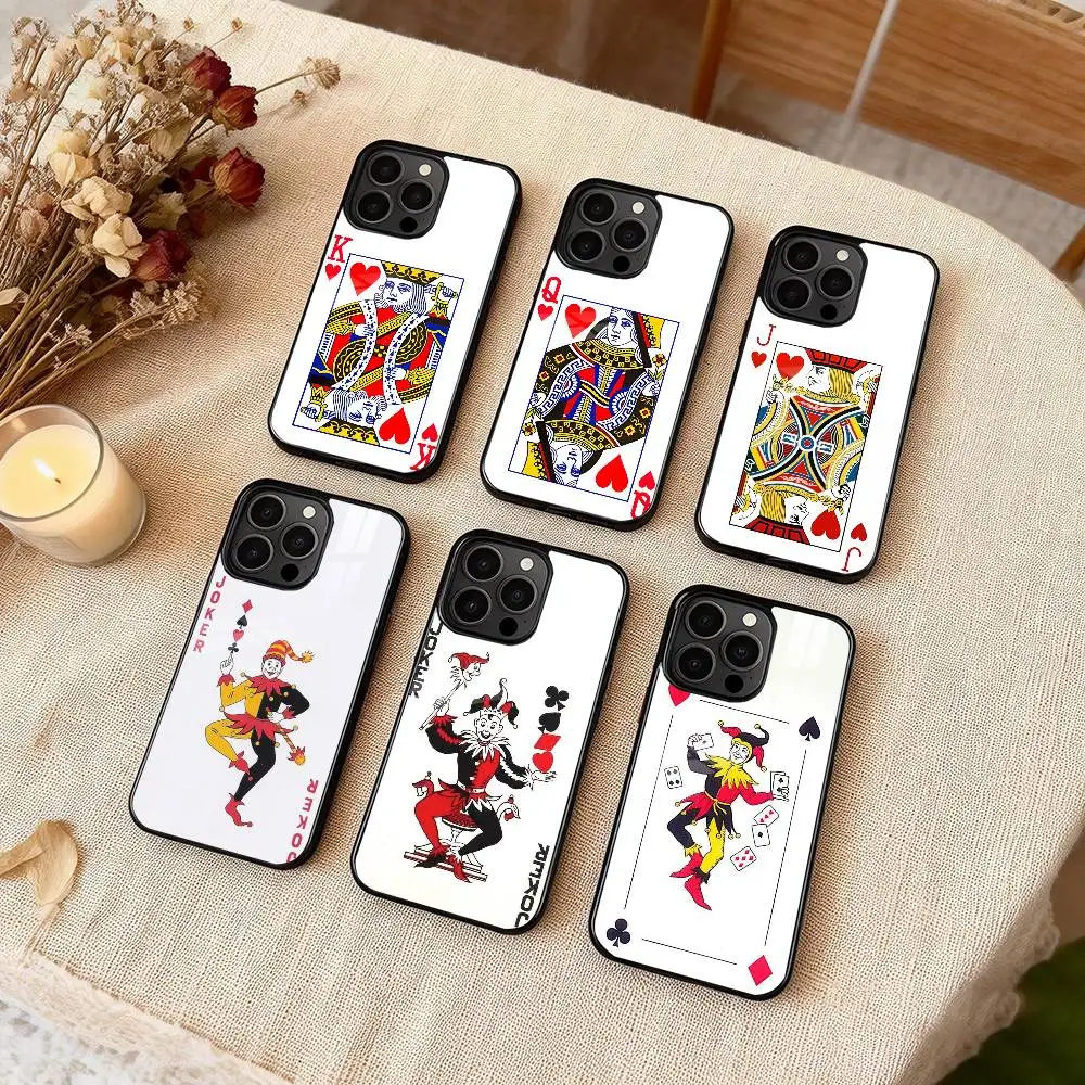 

Poker playing cards Phone Case For iPhone 17,16,15,14,13,12,Plus,Pro,Max For Magsafe Magnetic Wireless Charge