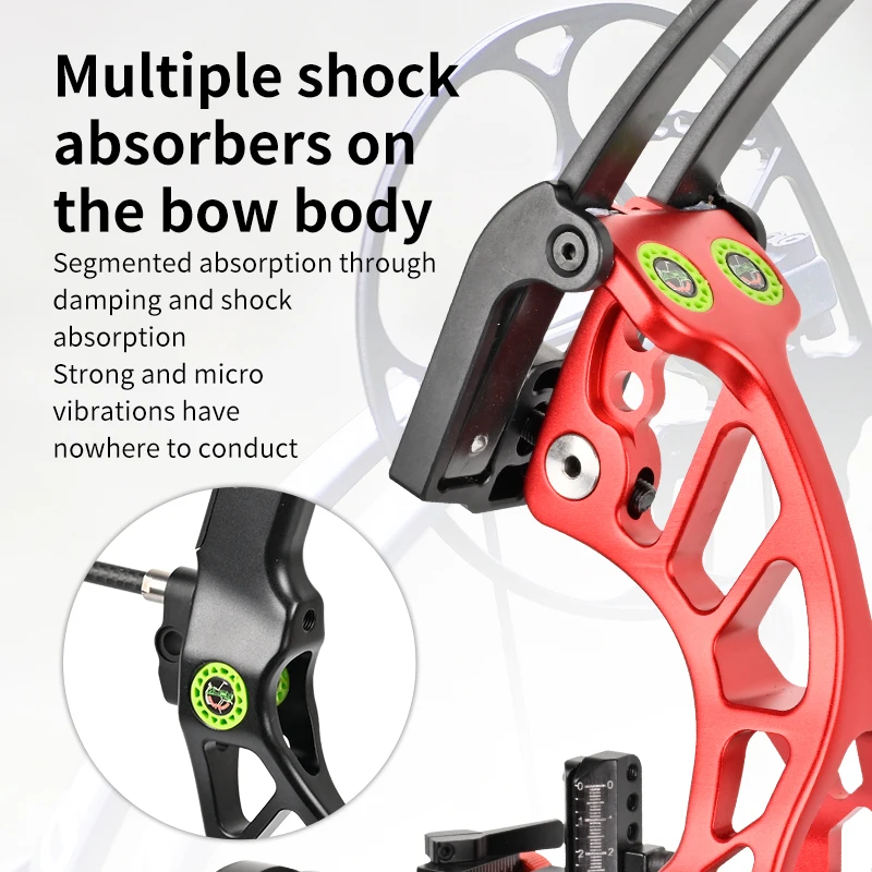 STARCN Indoor Outdoor CNC-gefrästes Aluminium Rechtshänder 29" ATA-Länge Zielpfeil Schießen Bowfishing Jagd Compoundbogen