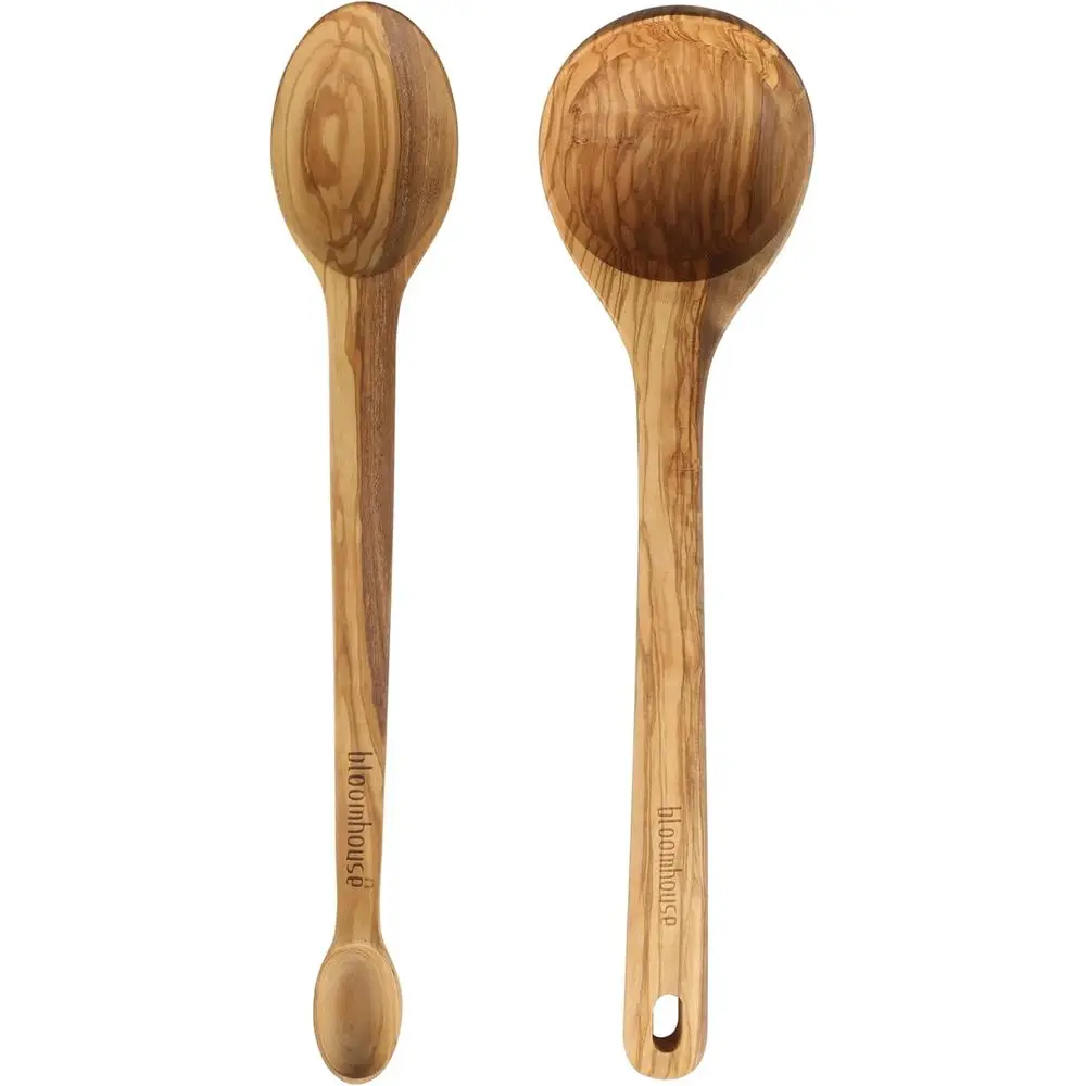 

Two-Time Oprah's Favorite Things Winner, 2-Piece Kitchen Utensil Set - Extra-Large 14-Inch Ladle and Tasting Spoon, Durable Wood