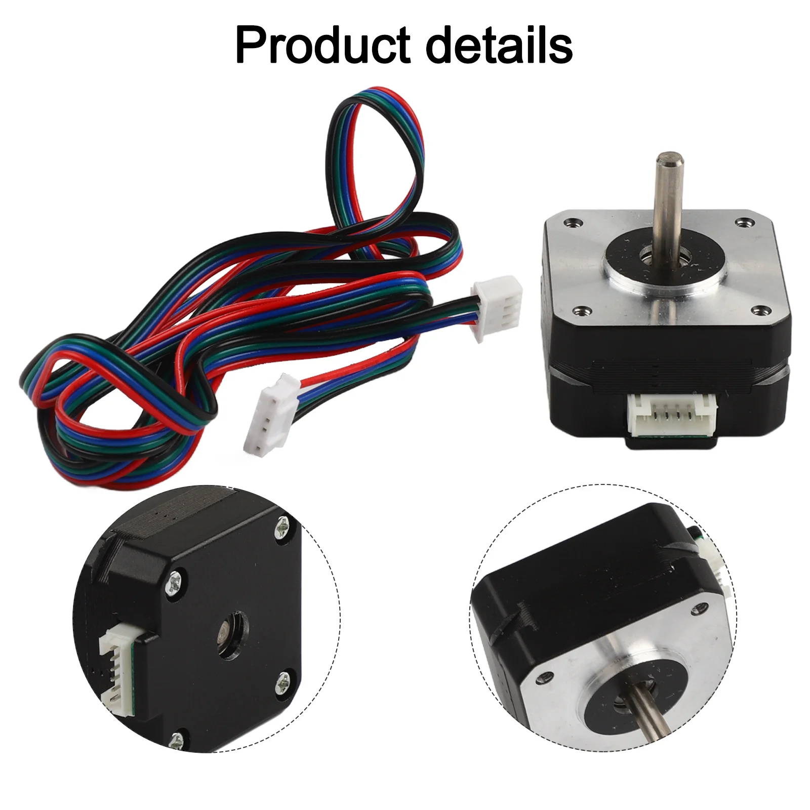 

110*50*50 Mm Size Pancake Motor Advanced Stepper Motor Technology Compact Design Motor 1 Meter Cable 17Ncm Holding Torque