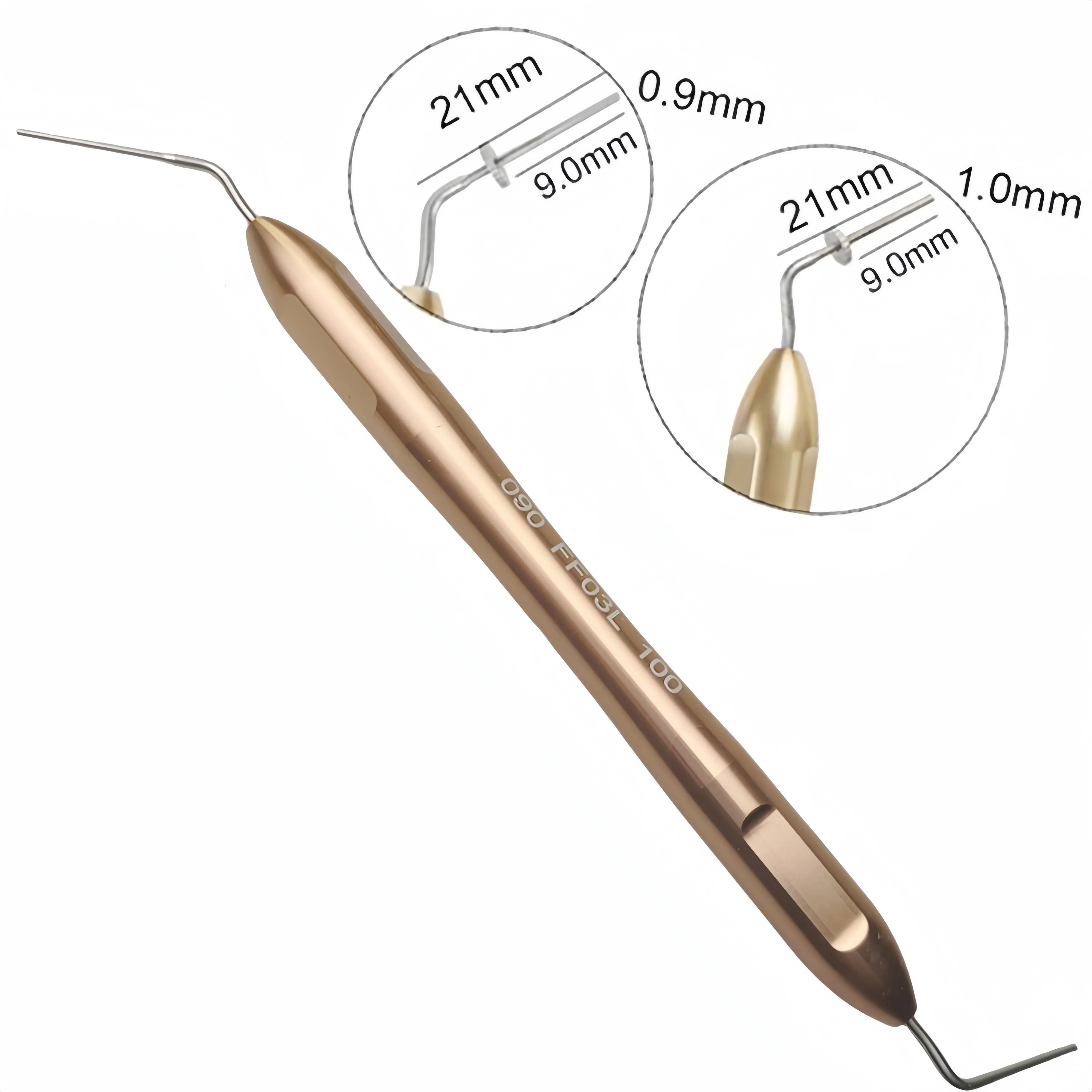 

2Pcs Nickel-Titanium Endodontic Hand Plugger Tips - Root Canal Filling Vertical Pressurizer for Obturation and Precision Dental