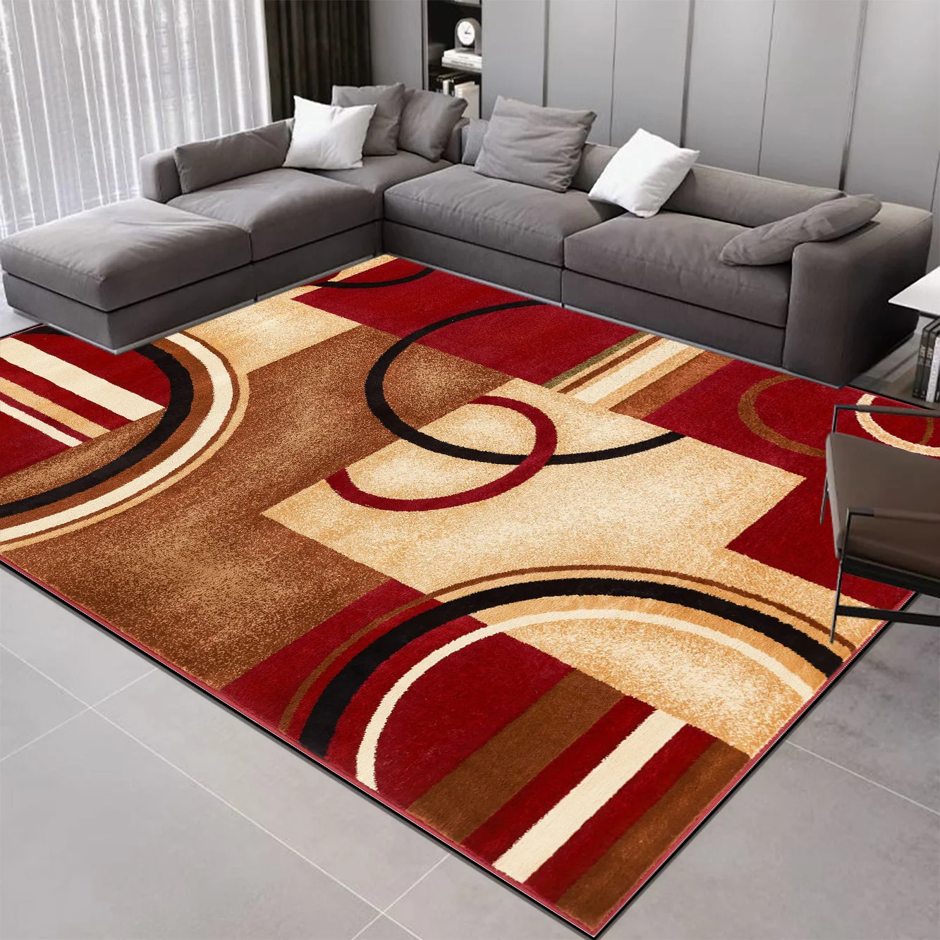 Geometry Decoration Nordic Carpets Living Room Sofa Area Rugs Home Bedroom Decor Luxury Carpet Room Hallway Soft Large Floor Mat