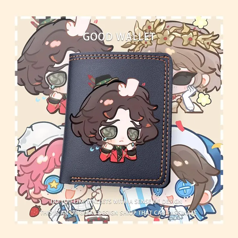 2025 Anime Identity V Game Cos Acrobat Bloody Queen Norton Campbell Gärtner Unisex Q-Version Bedruckte Pu-Geldbörse Geschenk