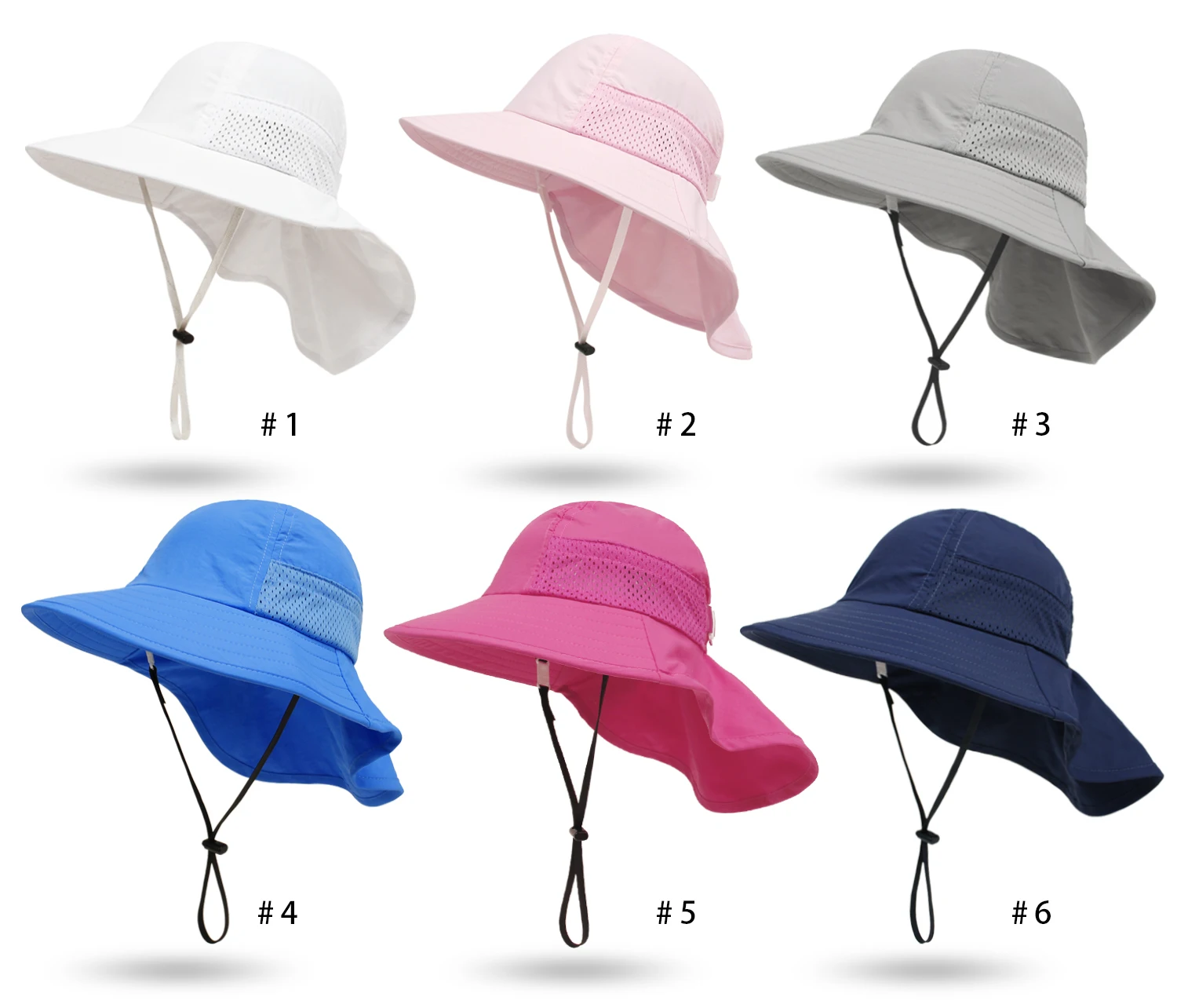 

3-24M 2-6Y Cape Hat Children's Sun Hat 2026 Summer New Lightweight Breathable Mesh Sun Protection Hat Boys and Girls Bucket Hat