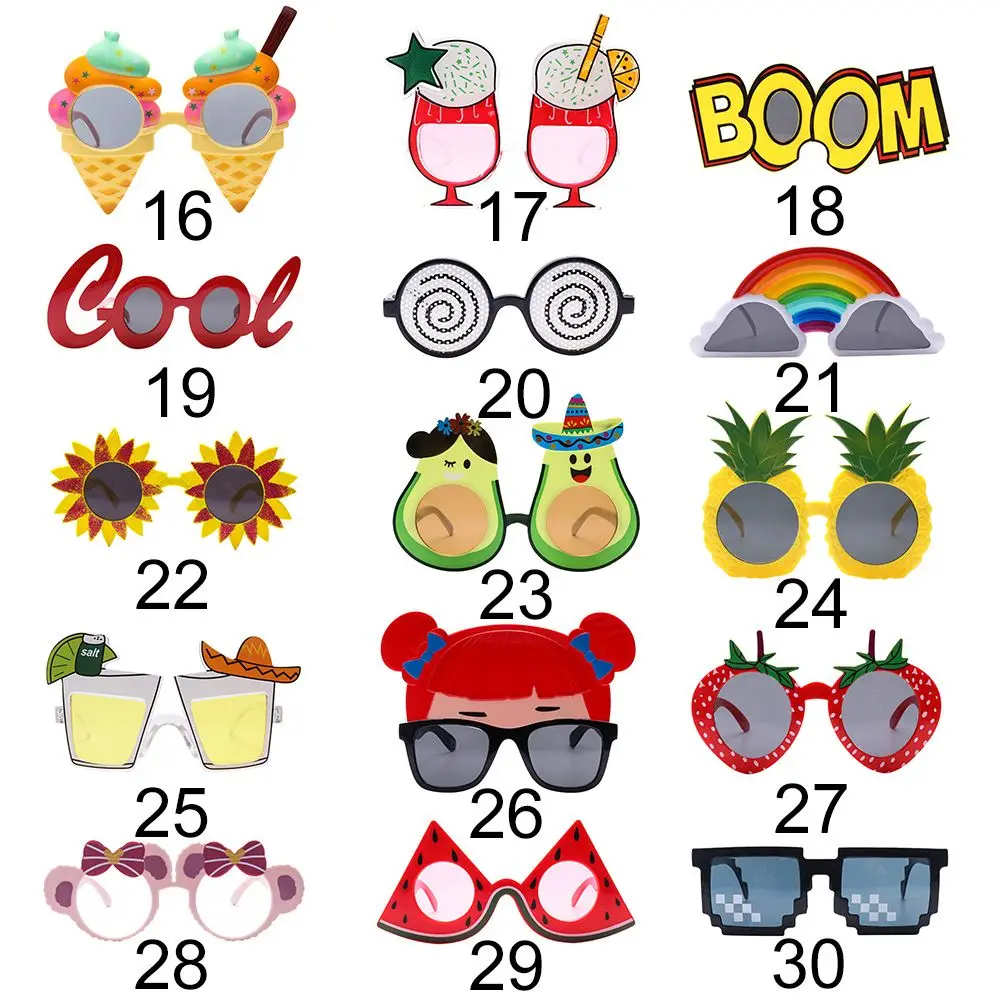 8 Occhiali Da Sole A Forma Di Girasole Per Bambini E Adulti – Divertenti Occhiali Hawaiani Per Feste E Accessori Fotografici (Multicolor)