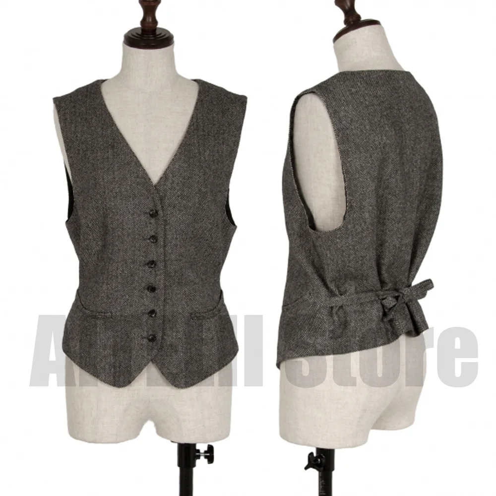 

Casual Elegant Lady Vests Women's Herringbone Vest Woman Jackets New Coats and Jackets Best Coat Short Sleeve Vest Sleeveless