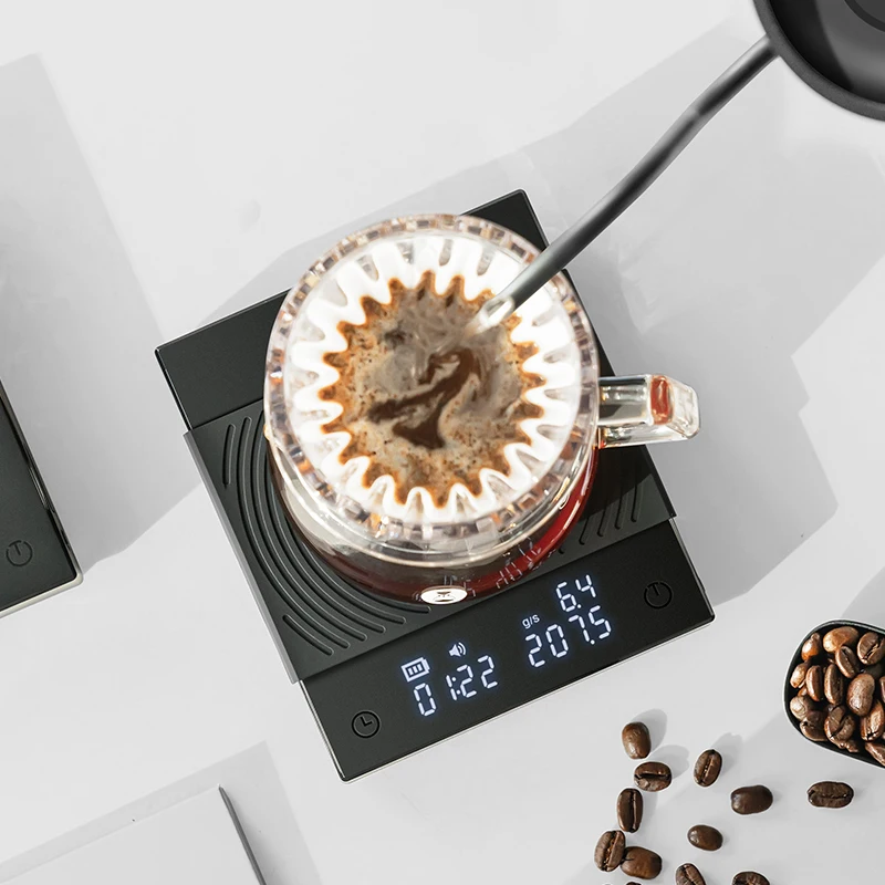 Timemore Black Mirror Basic 2.0 Scale Kitchen Scale Precision Electronic Scale with Timer Invisible Display Coffee Scale