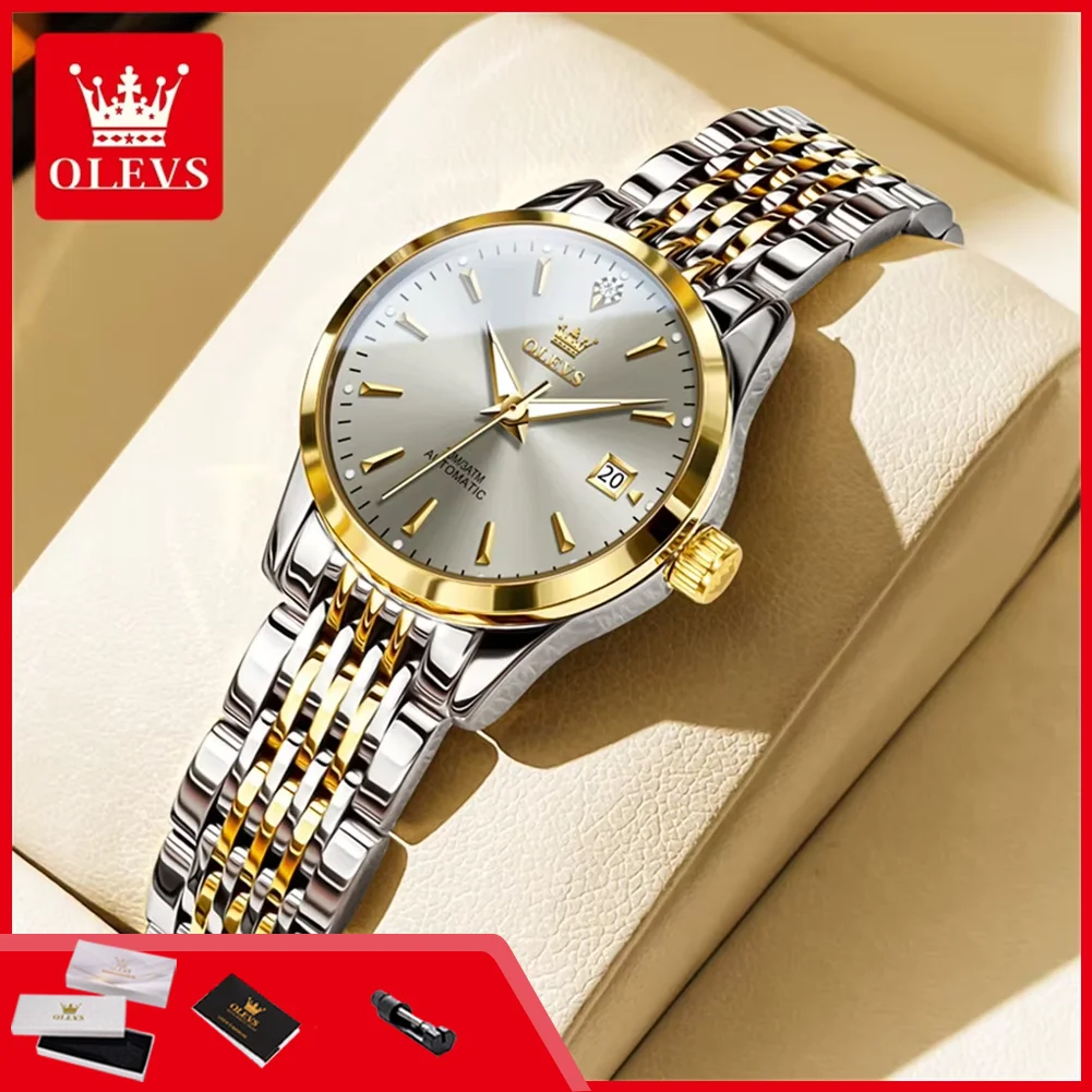 olevs-6635-original-women's-watches-elegant-luxury-automatic-mechanical-wristwatch-waterproof-stainless-steel-watch-for-women