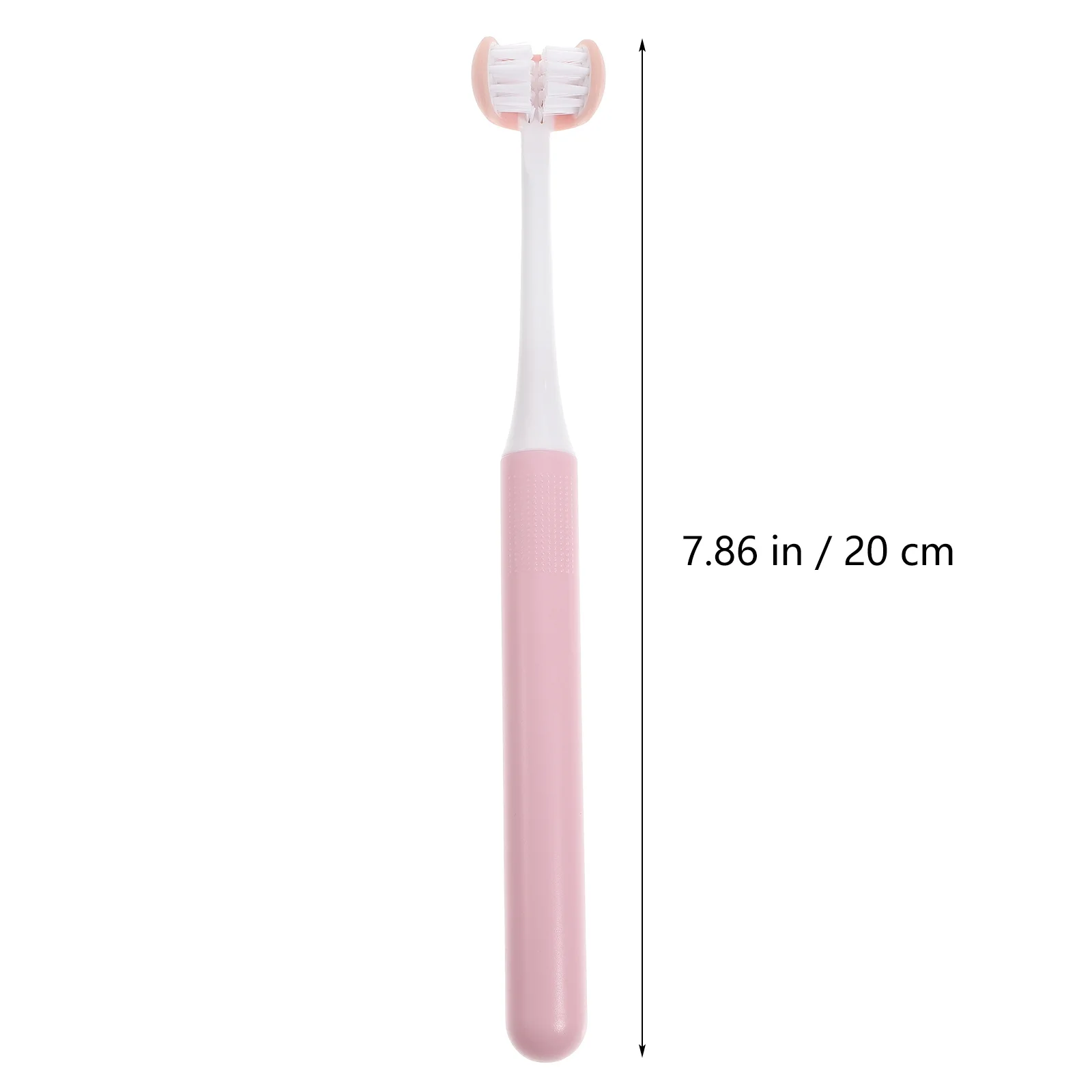 

Adults 3-Sided -Around Toothbrush Oral Care Manual Teeth Cleaner Comfortable Grip Long Lasting PP Material