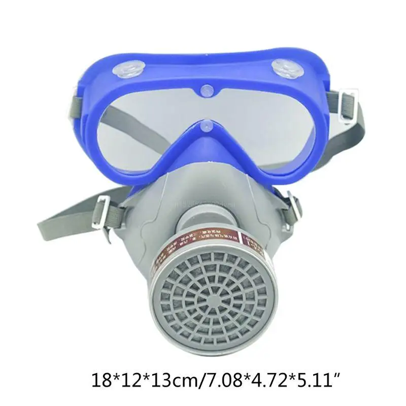 Full Face Gas Mask  Biological Radioactive Contamination Gasmask Respirator Filter Radiation DustproofRespirator R2LB