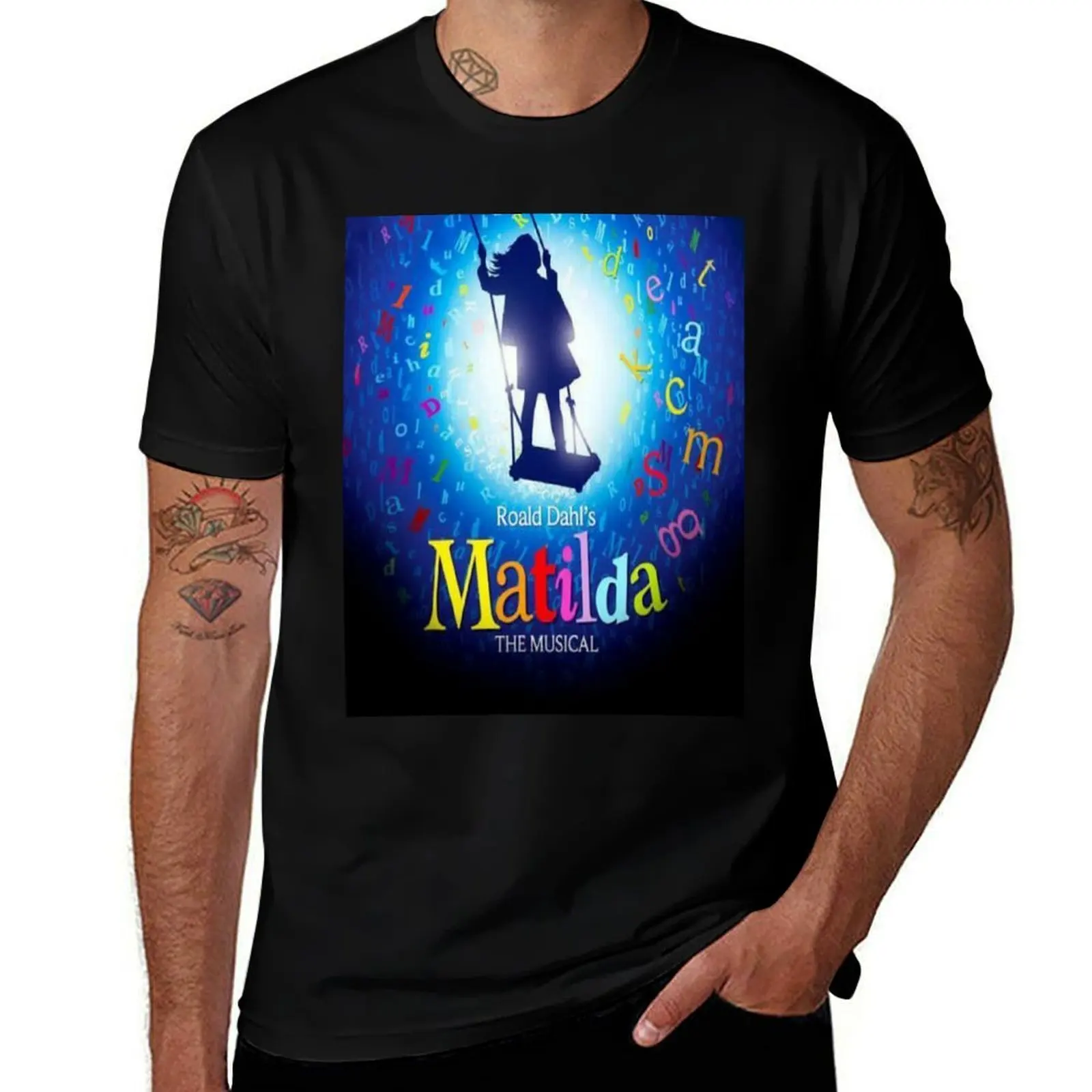 

Музыкальная футболка Matilda, мужская футболка, тяжелые хлопковые футболки для мужчин, забавная мужская футболка с рисунком, дизайнерская футболка