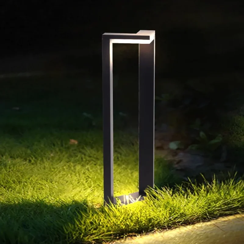 1PCS Aluminum LED Garden Light Landscape Lawn Lamps AC85-265V DC12V for Courtyard Villa Pathway Floor Decorate Outdoor Lighting