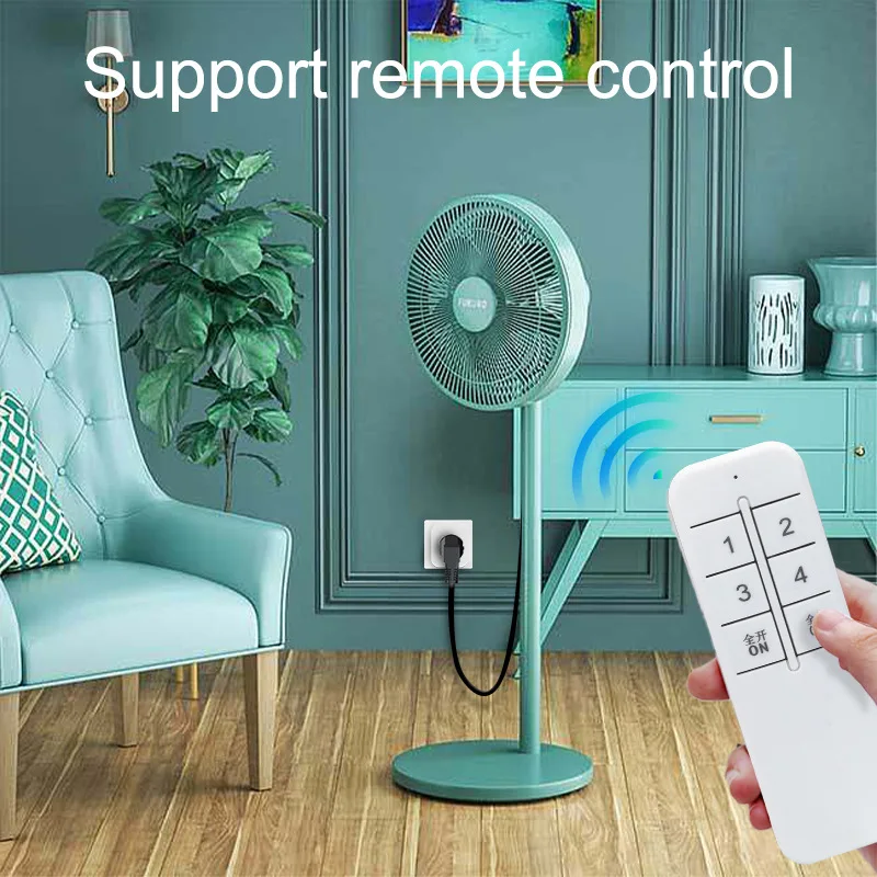 Smart Wi-Fi Socket with Ewelink App for Automatic Timing Control with Voice Commands Using European Plug. image 4