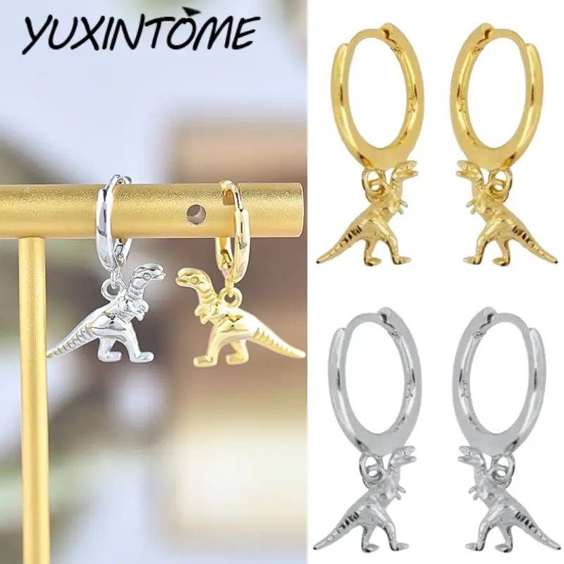 

925 Sterling Silver Ear Needle Exquisite Classic Ancient Dinosaur Earrings Pendant Casual and Fashionable Simple Earrings Gift
