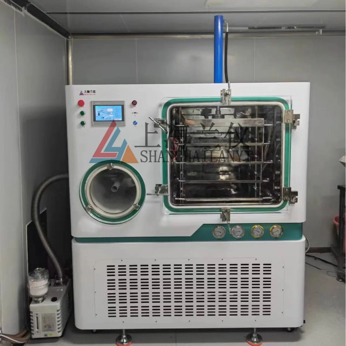 2.25 Tipo di copertura della pressa quadrata Liofilizzatore sottovuoto in posizione Riscaldamento a olio in silicone Installazione e commissione nazionale