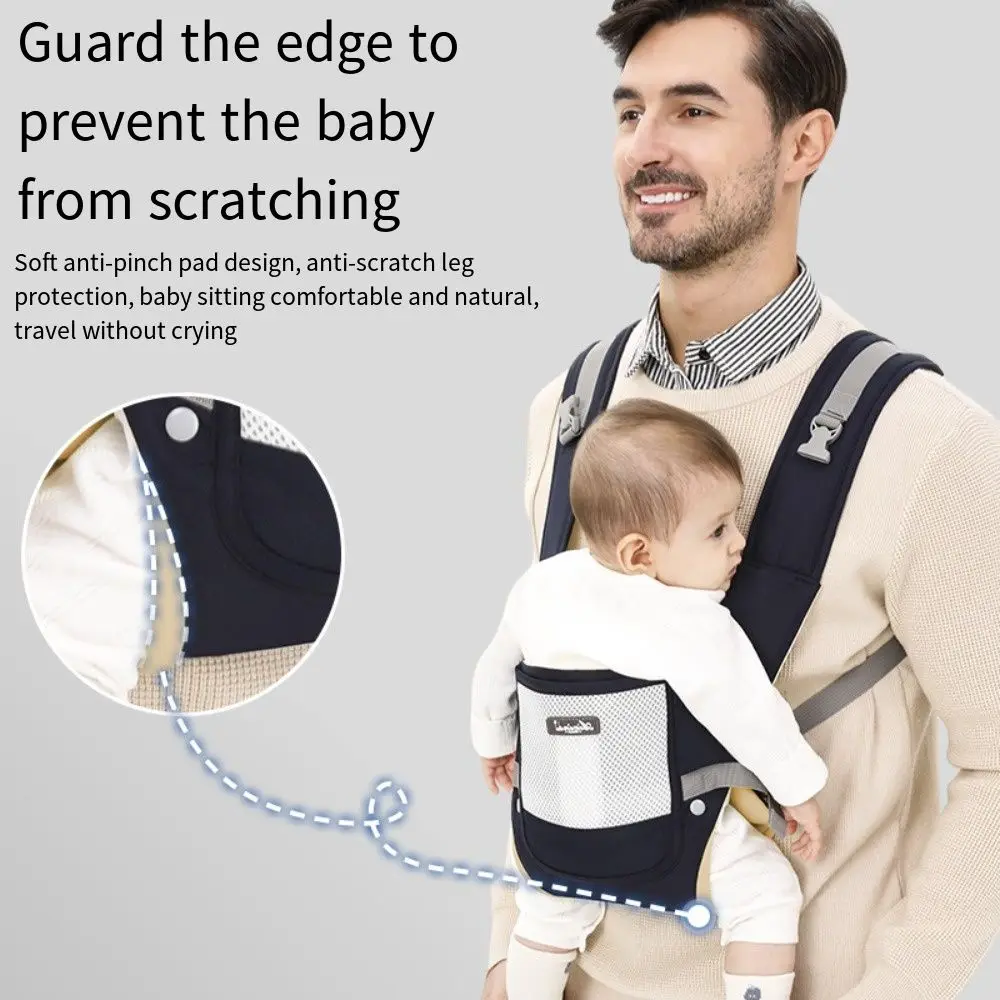 

Ergonomic Baby Carrier Backpack Adjustable Front Facing Infant Waist Stool Multi-use Head Support Baby Wrap Sling Toddler