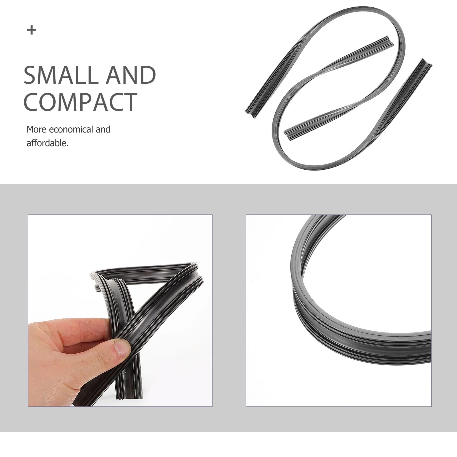 

2Pcs Boneless Windshield Wiper Rubber Refill Strips Replacement Durable Car Wiper Rubber Strips Efficient Cleaning Use