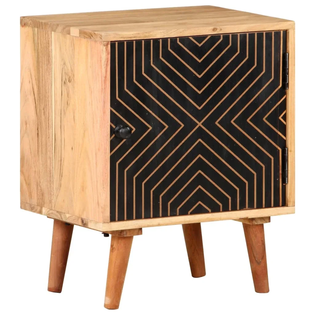 Solid Acacia Wood bedside Table Table 40x30x50 cm