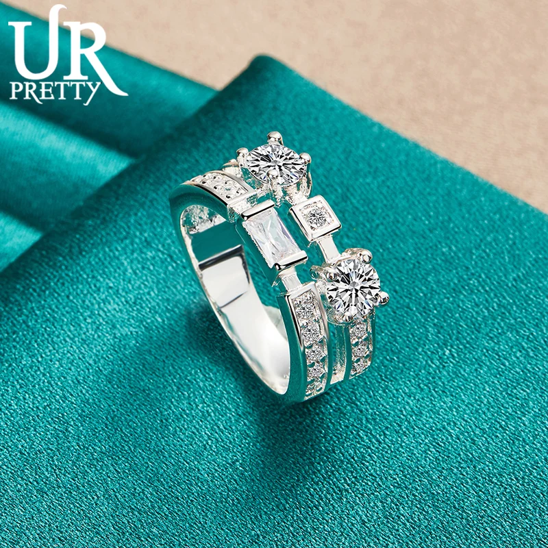 925 Sterling Silver 7-10# Charm AAA Zircon Ring for Woman Men Gifts Engagement Wedding Anniversary Fashion Jewelry 3