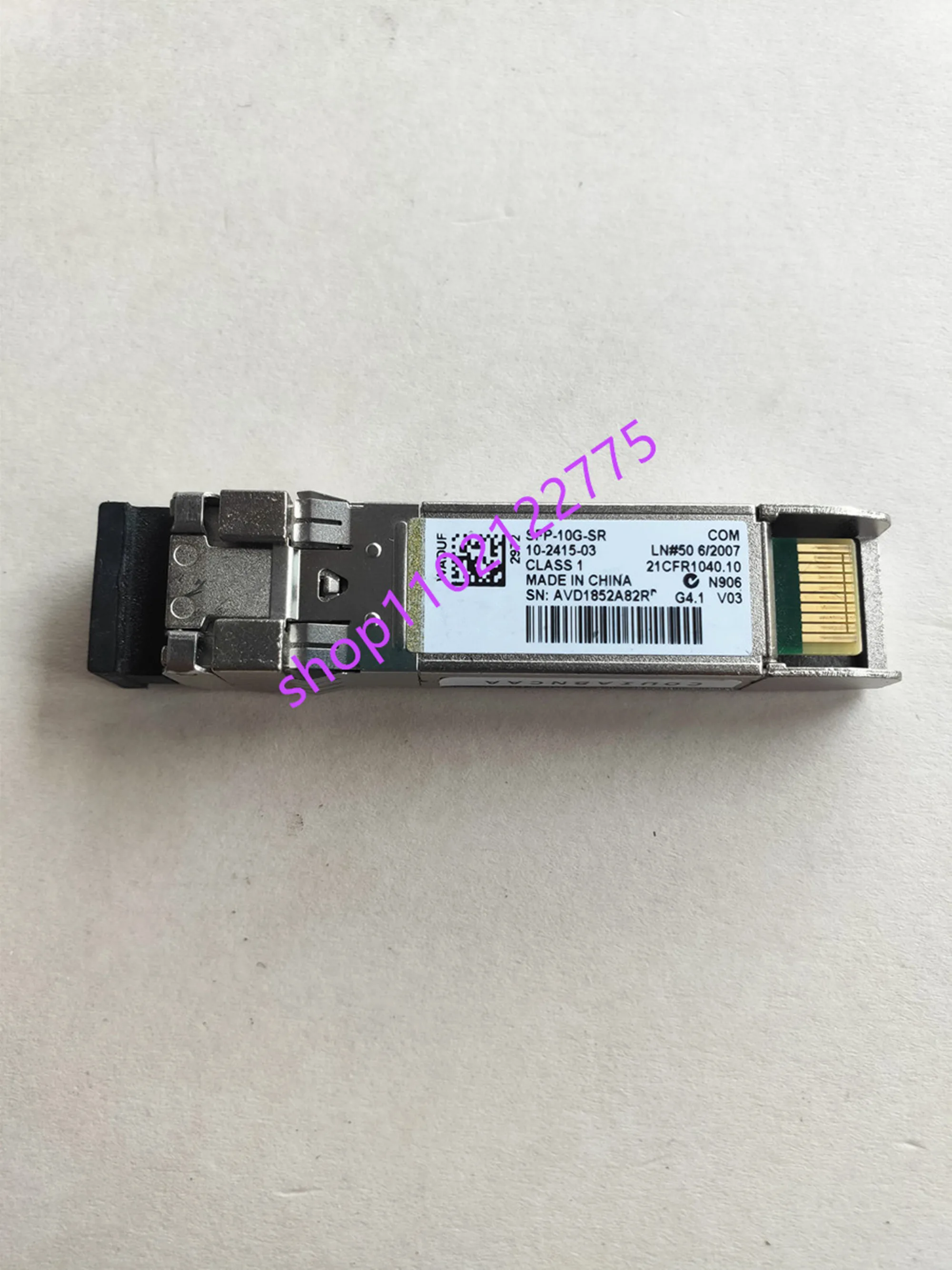 10G Sfp โมดูลไฟเบอร์ออปติก/SFP-10G-SR/10-2415-03 V03 850nm 10GBASE-SR SFP +/ 10gb สวิตช์ไฟเบอร์