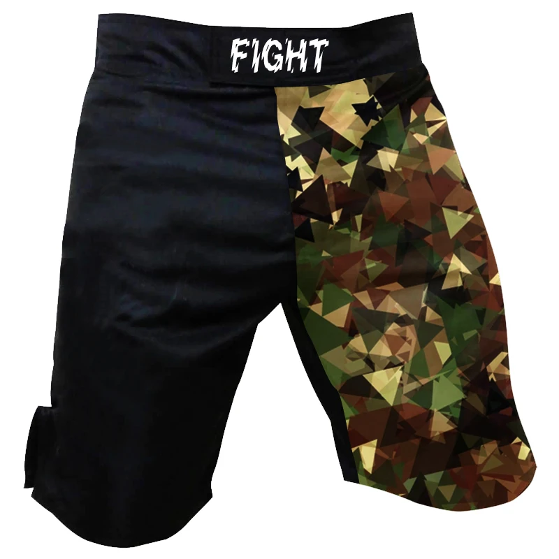 Męskie Warrior Art zapasy spodenki spodenki bokserskie Camo walki MMA szorty BJJ No Gi